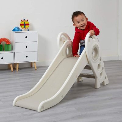 Liberty House Toys Kids Foldable Rocket Slide white