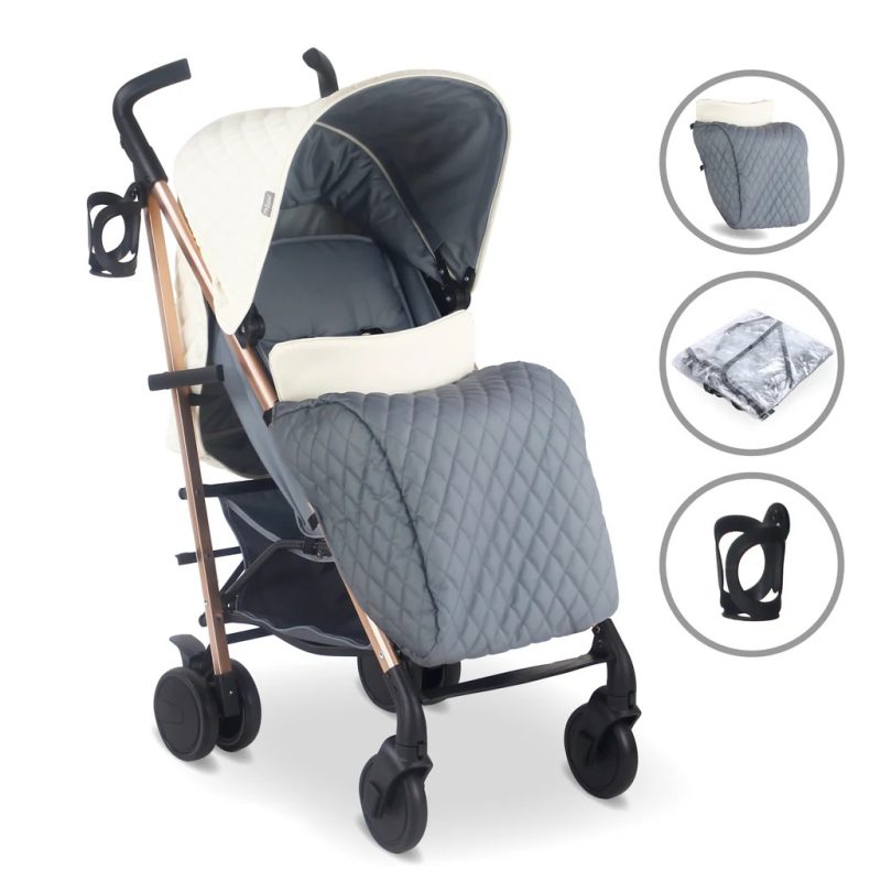 My Babiie Plus Stroller Quilted Champagne