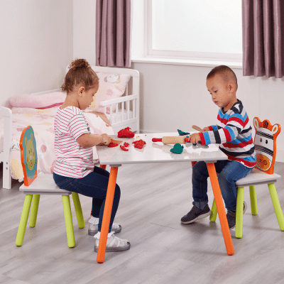 Liberty House Toys Lion and Zebra Table and Chairs