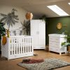 Obaby 4 in 1 Nika 3 Piece Nursery Room Set/Under Drawer - White Wash