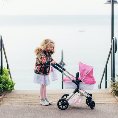 Roma Stephanie Dolls Pram - Pink