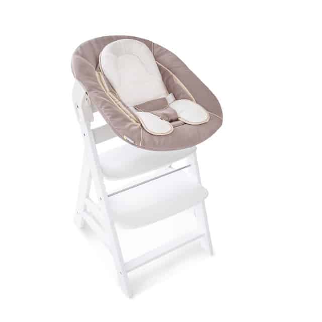  Hauck - Fun for Kids Hauck Alpha Bouncer 2 in 1 Newborn Set,  Cosy Baby Rocker from Birth, Compatible with Hauck Wooden Grow-Along High  Chair Alpha+, Seat Minimizer, Hearts Beige : Baby