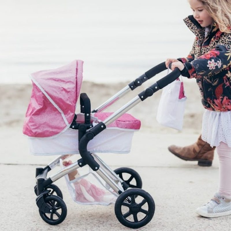 Roma Stephanie Dolls Pram - Pink