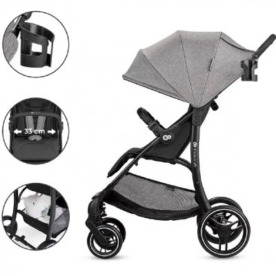 Kinderkraft - Trig Pushchair - Grey