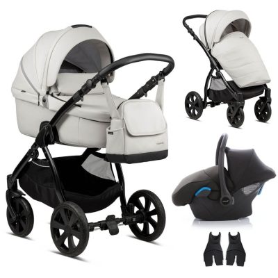 Noordi Fjordi Leather 3 in 1 Travel System - Cloud