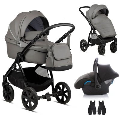 Noordi Fjordi Leather 3 in 1 Travel System - Graphite