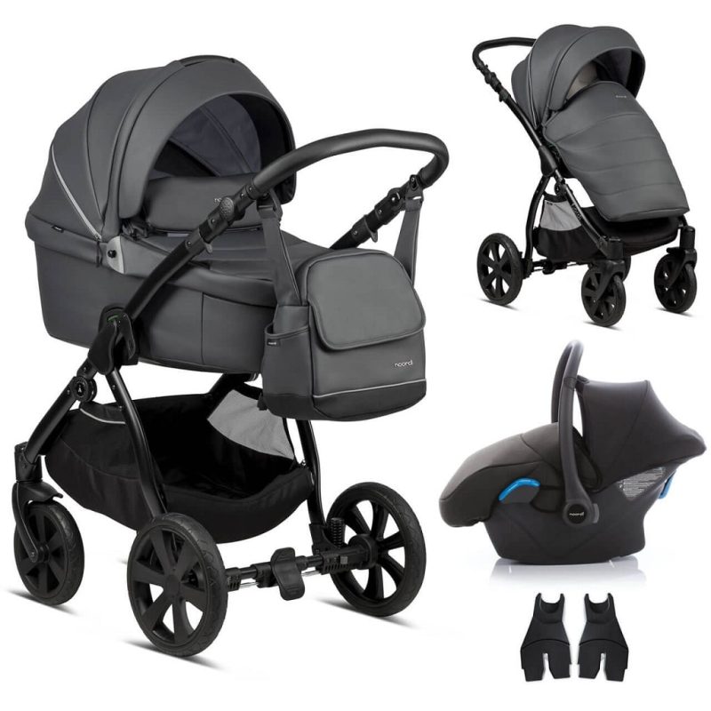 Noordi Fjordi Leather 3 in 1 Travel System - Shadow Grey