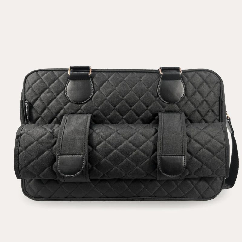 mybabiie Deluxe Changing Bag - Black Quilted