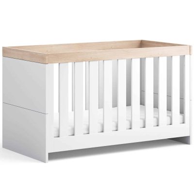 Sennen Cot Bed - White/Oak