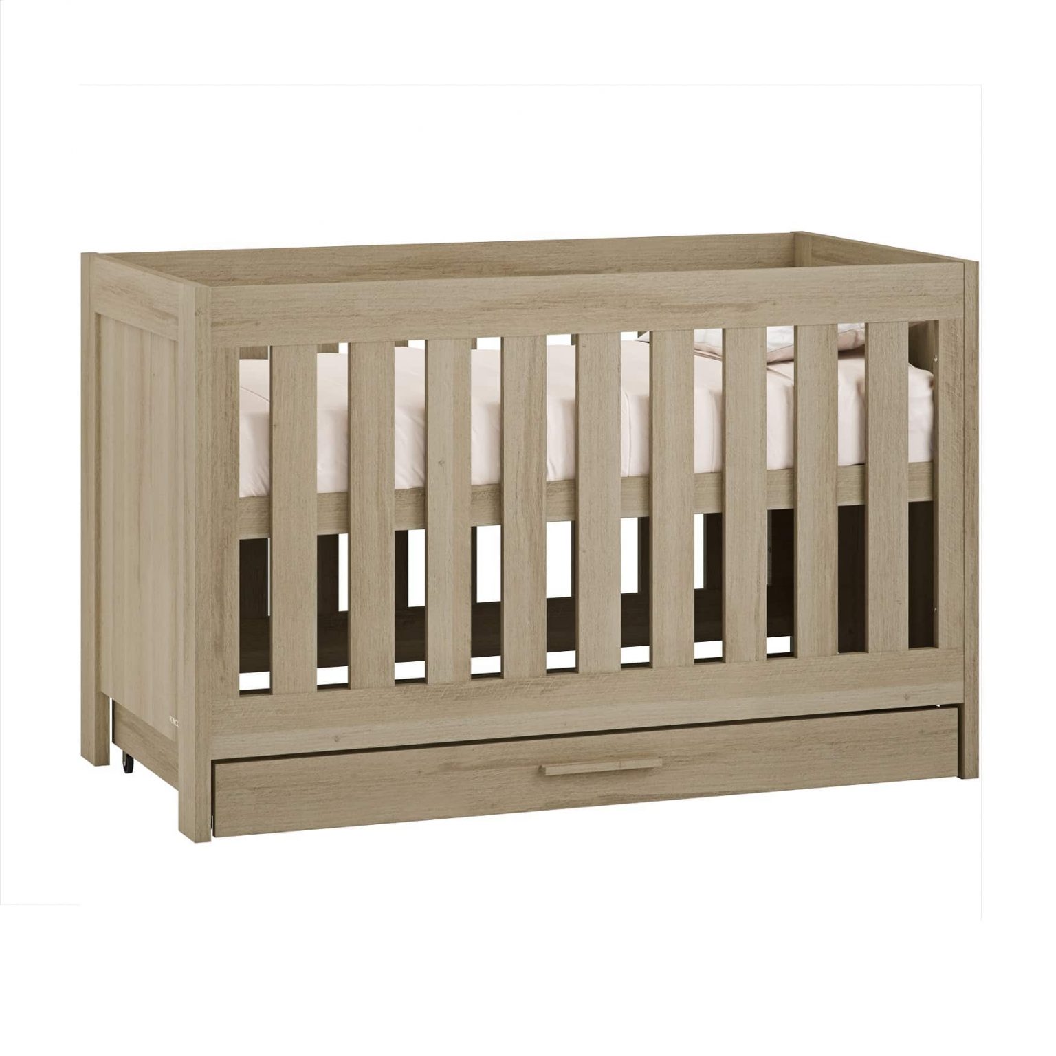 Venicci Forenzo Cot Bed with Drawer Honey Oak