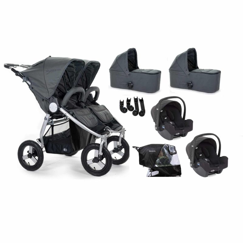 Bumbleride Indie Twin Ultimate Travel System Bundle - Dawn Grey