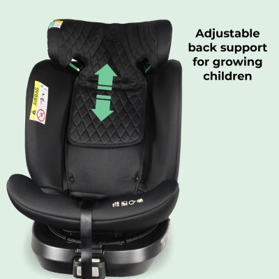 My Babiie i-Size (40-150cm) Spin Car Seat - Quilted Black