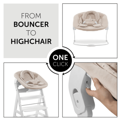 Hauck Alpha Highchair and Bouncer Bundle