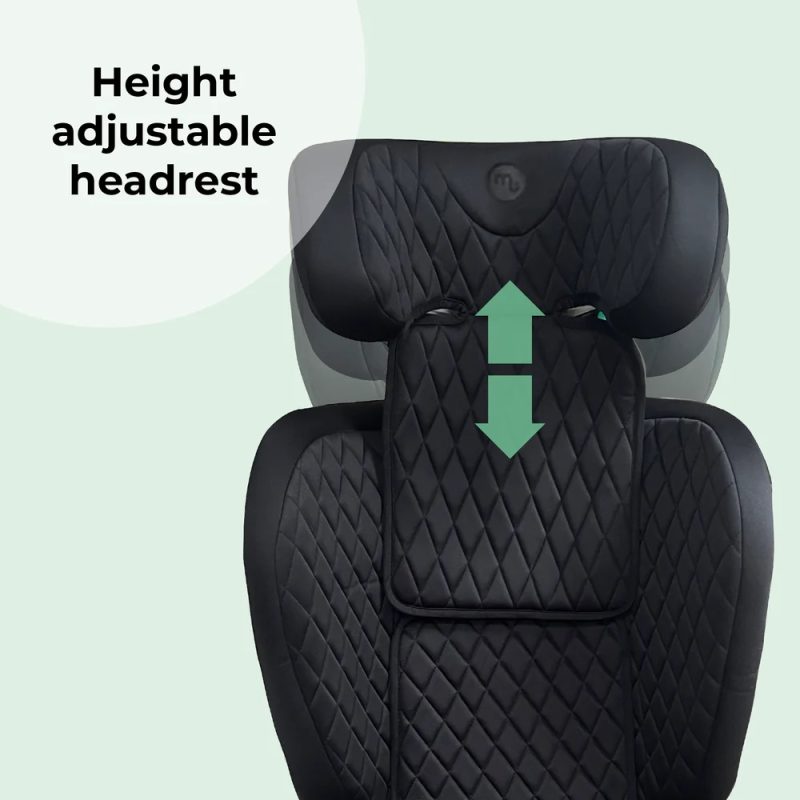 My Babiie i-Size (100-150cm) High Back Booster Car Seat - Quilted Black