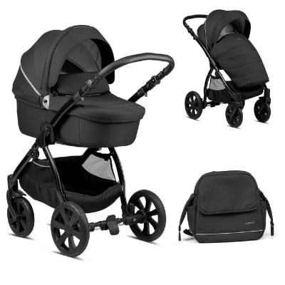 Noordi Fjordi 2 in 1 Pushchair - Black