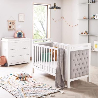 Babymore Deluxe Velvet 2 Piece Nursery Room Set