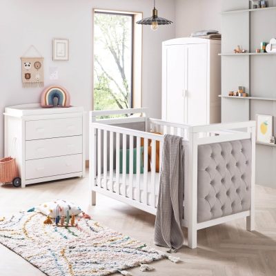 Babymore Deluxe Velvet 3 Piece Nursery Room Set