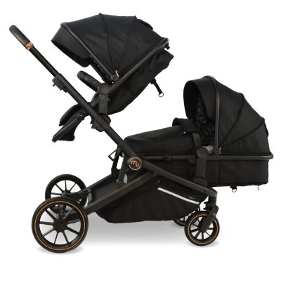 My Babiie Tandem Pushchair - Black Leopard