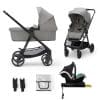 Kinderkraft 4in1 Newly Travel System with Isofix Base Grey