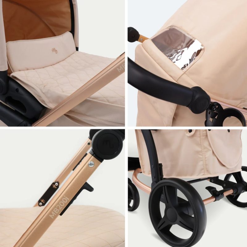 My Babiie MB200i Travel System with i-Size Car Seat - Blush