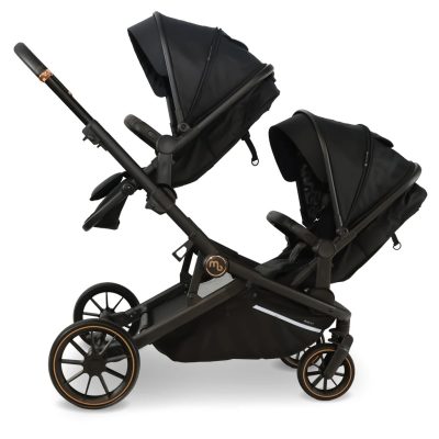 My Babiie Tandem Pushchair - Black Leopard