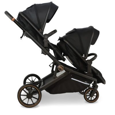 My Babiie Tandem Pushchair - Black Leopard