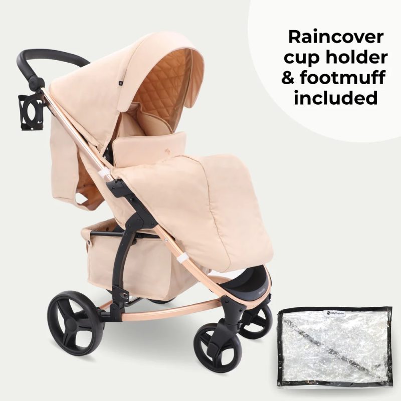 My Babiie MB200i Travel System with i-Size Car Seat - Blush