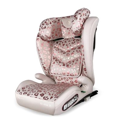 My Babiie i-Size (100-150cm) High Back Booster Car Seat - Blush Leopard