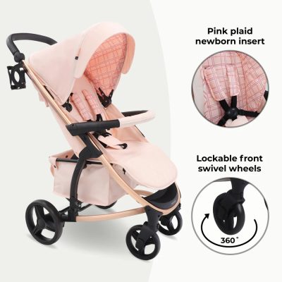 My babiie pink stars travel system online