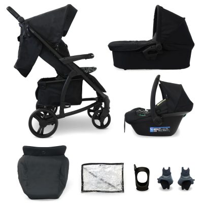 My Babiie MB200i Travel System with i-Size Car Seat - Black Leopard