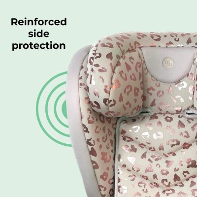 My Babiie i-Size (100-150cm) High Back Booster Car Seat - Blush Leopard