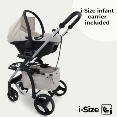 My Babiie MB200i Travel System with i-Size Car Seat - Oatmeal