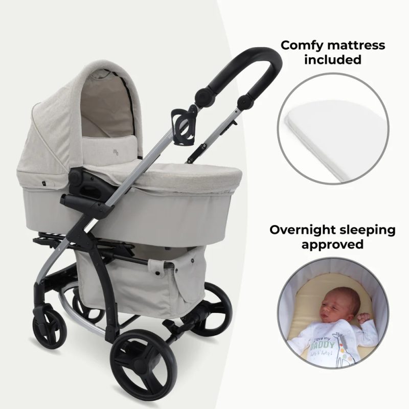 My Babiie MB200i Travel System with i-Size Car Seat - Oatmeal