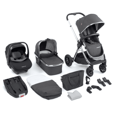 Babymore Memore V2 Travel System 13 Piece Pecan i-Size Chrome