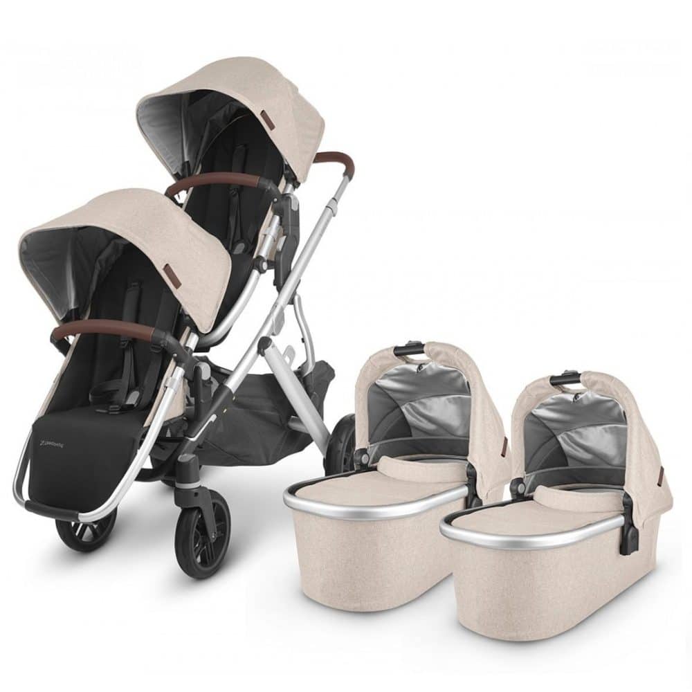 UPPAbaby VISTA V2 Twin Pram - Declan (Oat Melange)