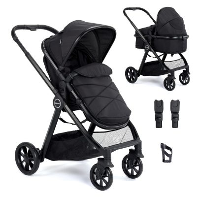 Babymore Mimi 2 in 1 Pram Pushchair - Black