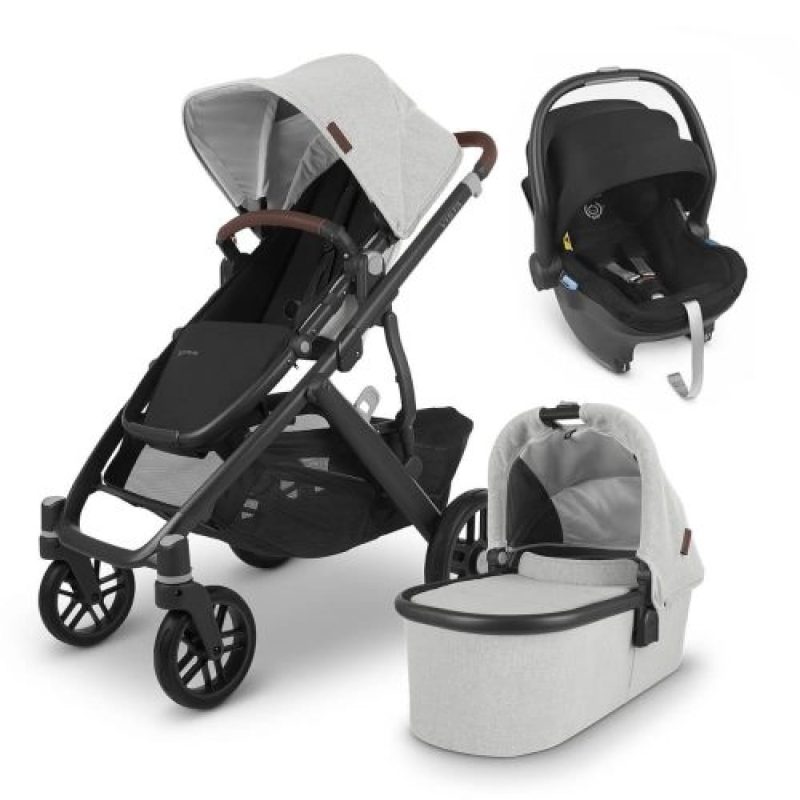 UPPAbaby VISTA V2 3 in 1 Travel System - Anthony (White and Grey)