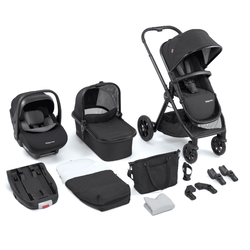 Babymore Memore V2 Travel System 13 Piece Pecan i-Size Black