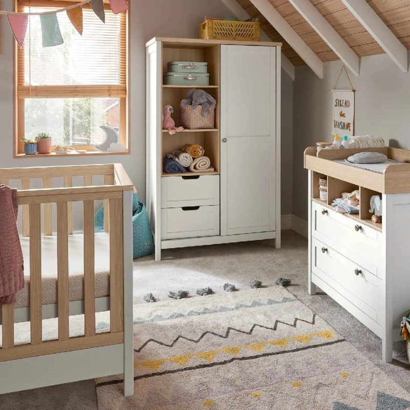 Mamas & Papas Harwell 3 Piece Nursery Room Set - White