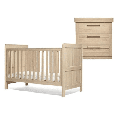 Mamas & Papas Atlas 2 Piece Nursery Room Set - Light Oak