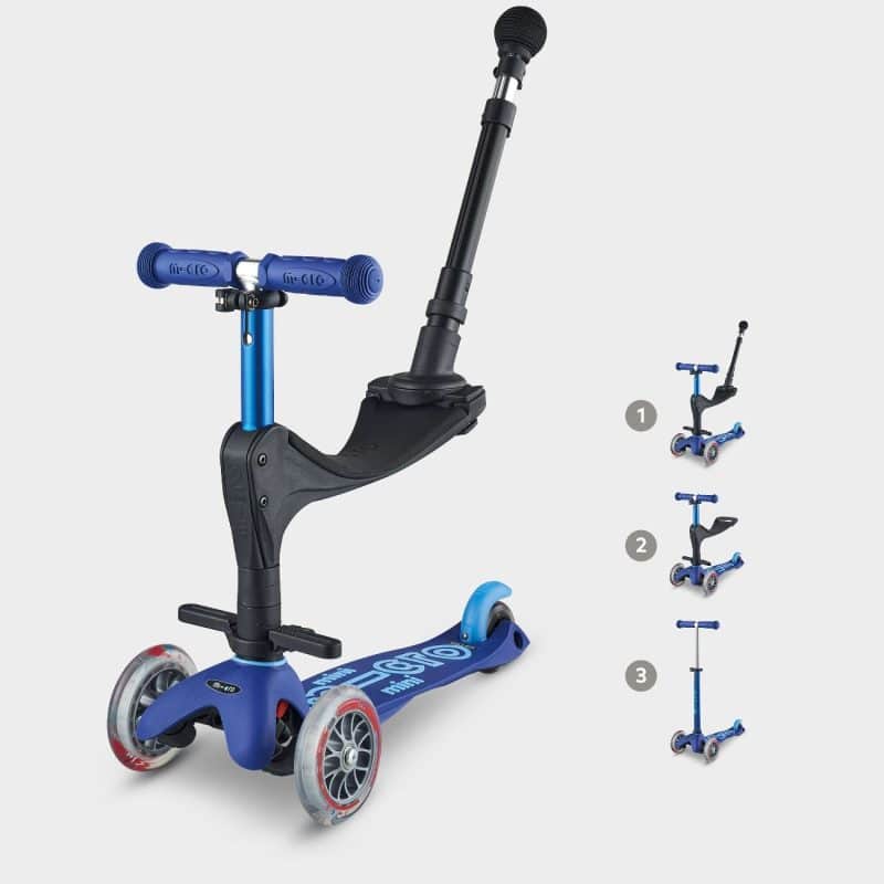 Mini Micro Sit and Scoot Push Along - Blue