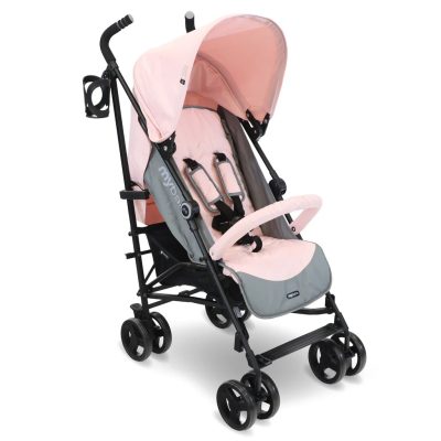 My Babiie Lightweight Stroller - Pink and Grey