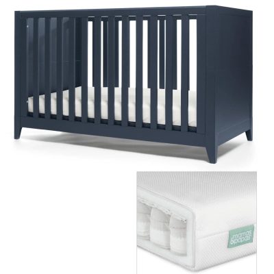 Mamas & Papas Melfi Cotbed Midnight With Premium Pocket Spring Mattress