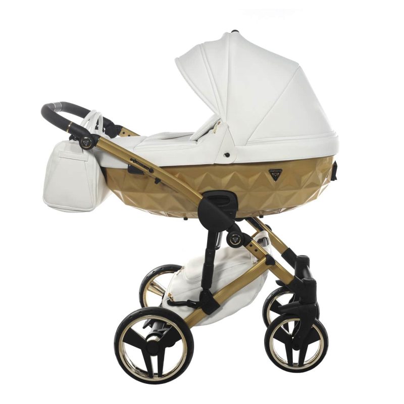 Junama Fluo Individual Pram - Satin White Gold