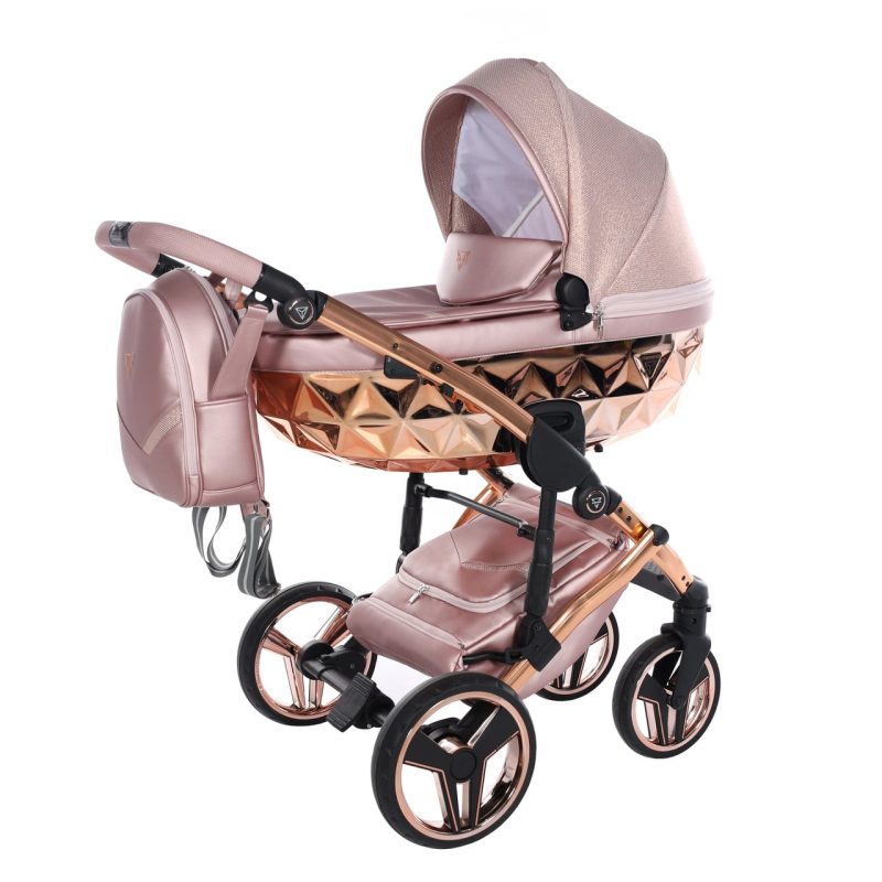 Junama pram blush rose gold