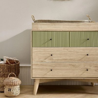 Mamas & Papas Coxley Dresser Changer Natural/Olive Green