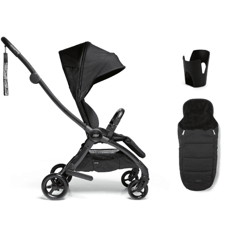 Mamas & Papas Airo Pushchair 3 Piece Bundle Black