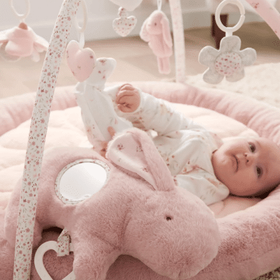 Mamas & Papas Welcome to the World Bunny Playmat - Pink