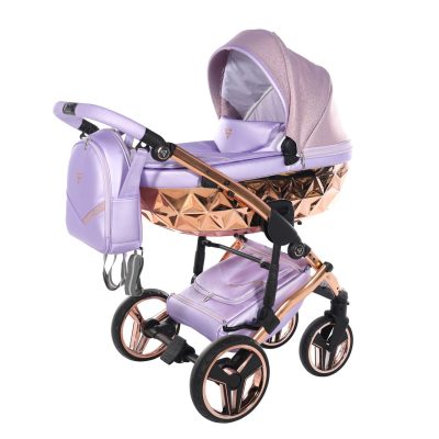 junama dolce pram lilac rose gold