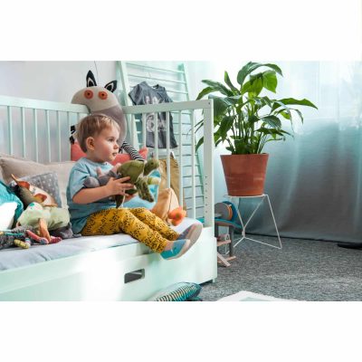 Mokee Mini Cot Bed - Dusty Aqua